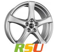 Borbet F2 brilliant silver 6.5x17 ET46 - LK5/112 ML57.1 Felge Alu