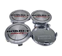 4X Borbet Nabendeckel Felgendeckel Nabenkappe 68,4mm für Borbet XRT GTX BLX Silber gebürstet