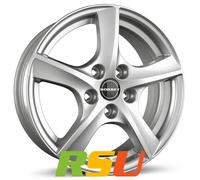 4x Borbet TL brilliant silver 5-Speiche 6.5x16" ET50 LK5 108 ML 63.4 Alufelge...