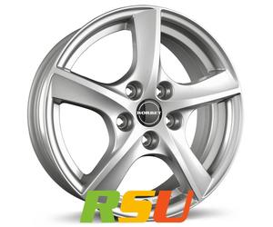 4x Borbet TL brilliant silver 5-Speiche 6.5x16" ET50 LK5 108 ML 63.4 Alufelge...