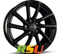 4x Borbet V black glossy 7x18" ET45 LK5 112 ML 57.1 Alufelgen 18 Zoll