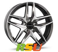 4x Borbet Z mistral anthracite glossy polished 7.5x18" ET51 LK5 112 ML 66.7 A...