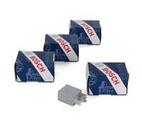 4x BOSCH 0332207304 Relais Arbeitsstrom Schalter Hupe Horn 20 A 12 V 5-POLIG