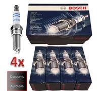 4x BOSCH Zündkerzen Doppelplatin 0242236510 FR7NPP332 BMW 0 242 236 510