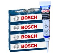 4x BOSCH Zündkerzen + LIQUI MOLY Fett für 240 ARO 10 1100 1210 1300 1307 1309