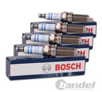 4x BOSCH ZÜNDKERZEN Super plus +6 FR8DC+ für FIAT MAZDA MERCEDES SKODA TOYOTA