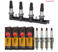 4x BOSCH Zündspule + 4x NGK Zündkerze V-LINE für Mercedes-Benz A-Klasse W168