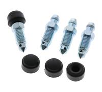 4X Bremssattel Entlüfterschraube Entlüftungsventil M8x1.25x33 mm SW9 mit Kappen