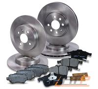 4x BREMSSCHEIBE + SATZ BREMSBELÄGE BREMSKLÖTZE VORNE + HINTEN FÜR OPEL COMBO