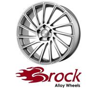4x Brock B39 7X17 4/108 ET25 Ferric-Grey Front-poliert