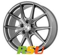 4x Brock B40 ferric-grey matt-lackiert 10.5x19" ET62 LK5 130 ML 71.5 Alufelge...