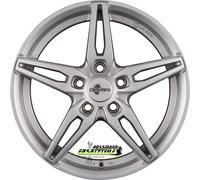 4x Carmani 15 Oskar kristall silber 6.5x16 ET38 - LK5/114.3 ML72.6 Felge Alu