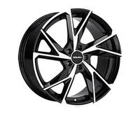 4x Carmani 23 Rudi 8,5x19 ET30 black polish Alufelge