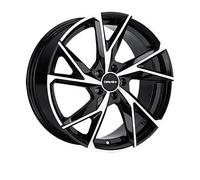 4x Carmani 23 Rudi 8,5x19 ET40 black polish Alufelge