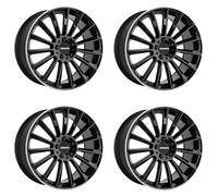 4x Carmani Felgen 17 Fritz 8.0x18 ET35 5x120 black lip polish kompatibel mit BMW 1er Reihe 2er Reihe 3er Reihe 4er Reihe 5er Reihe 6er Reihe