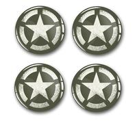4x Doming Aufkleber Stern 60mm ABS Naben Kappen Folie Felgen Zubehör DM007