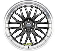4x Dotz Bilbao gunmetal/polished lip 9x19 ET35 - LK5/112 ML70.1 Felge Alu