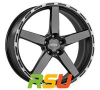 4x Dotz MarinaBay gunmetal/polished lip 8.5x19" ET45 LK5 108 ML 70.1 Alufelge...