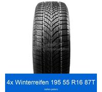 4x Dunlop SP Winter Sport 4-D 3PMSF MO Winterreifen 195/55 R16 87T | 21242