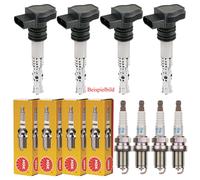 4x ERA Zündspule+4x NGK Zündkerze für Mitsubishi Outlander III GG_W GF_W ZJ 2.0