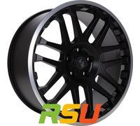 4x Etabeta Combat black matt lip polished 8x18" ET50 LK5 160 ML 65.1 Alufelge...