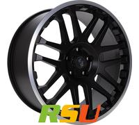 4x Etabeta Combat black matt lip polished 9x20" ET42 LK5 120 ML 65.1 Alufelge...