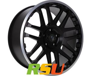 4x Etabeta Combat black matt lip polished 9x20" ET42 LK5 120 ML 65.1 Alufelge...