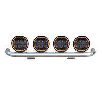 4x Euralight Fernscheinwerfer 24 Volt + Lampenbügel passend für Iveco S T Way