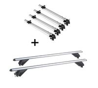 4x Fahrradträger Bike Pro+Alu Dachträger RB003 für für für Seat Ateca 5Türer ab