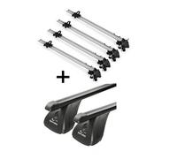 4x Fahrradträger Bike Pro + Dachträger VDP Stahl kompatibel mit für Hyundai i30 II Schrägheck 3-5 Türer 2012-2017