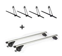 4x Fahrradträger ORION+Dachträger KING1 für Bmw X1 E84 5Tür 9-15
