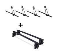 4x Fahrradträger ORION+Dachträger Menabo Tema Stahl für für Opel Insignia 09-17