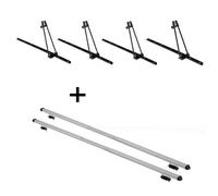 4x Fahrradträger ORION + Dachträger RAPID kompatibel mit für Audi 80 (8C/B4) Avant (5Türer) 91-95