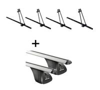 4x Fahrradträger ORION + Dachträger VDP kompatibel mit für Hyundai i30 II Schrägheck 3-5 Türer 2012-2017