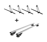 4x Fahrradträger ORION + Dachträger VDP004 L kompatibel mit für BMW 3er Touring 94-12
