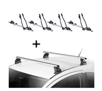 4x Fahrradträger SAGITTAR+Dachträger EVO ALU für für Mazda CX-7 (ER) 5Tür 2006-2