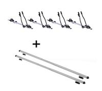 4x Fahrradträger SAGITTAR + Dachträger RAPID kompatibel mit für Fiat Panda I (3Türer) 80-03