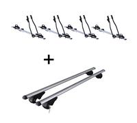 4x Fahrradträger SAGITTAR+Dachträger Rio 120 für für VW Golf VI Variant SW AJ 08
