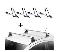 4x Fahrradträger SAGITTAR + Dachträger VDP EVO ALU kompatibel mit für Hyundai i30 (GD) 3-5 Türer 2012-2017