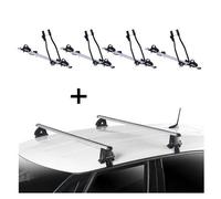 4x Fahrradträger SAGITTAR + Dachträger VDP EVO ALU kompatibel mit für Opel Insignia A 4 Türer 2008-2017