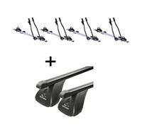 4x Fahrradträger SAGITTAR+Dachträger VDP Stahl für für Ford S-Max 5Türer 06-15