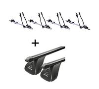 4x Fahrradträger SAGITTAR + Dachträger VDP Stahl kompatibel mit für Citroen C3 I 5 Türer 2002-2009