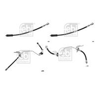 4x FEBI BREMSSCHLAUCH VORNE + HINTEN passend für OPEL ASTRA H ZAFIRA + FAMILY B