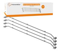 4x Flachplanenbügel Set verstellbar 152–220 cm Stahl Planenhalter mit Klemmbügel für Pkw Anhänger und Abdeckplane