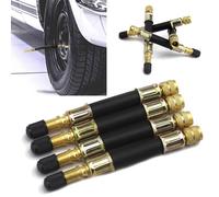 4x Flexible Reifenventilverlängerung Ventil Verlängerung Adapter 105mm Für Auto