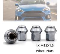 4X Für Ford Focus Mondeo Kuga Fiesta M12 X 1.5 mm Auto Radmuttern Kegelbund.