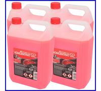 4x G12 Kühlerfrostschutz -80°C 5L Rot Kühlflüssigkeit Konzentrat Antifreeze PKW
