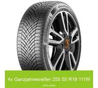 4x Ganzjahresreifen 255/55 R19 111W Continental AllSeasonContact 2 XL | 40575