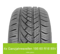 4x Ganzjahresreifen Atlas Green 4S 3PMSF XL 195/60 R16 89V | 25698