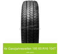 4x Ganzjahresreifen Matador MPS 125 Variant All Weather 195/65 R16 104T | 66331